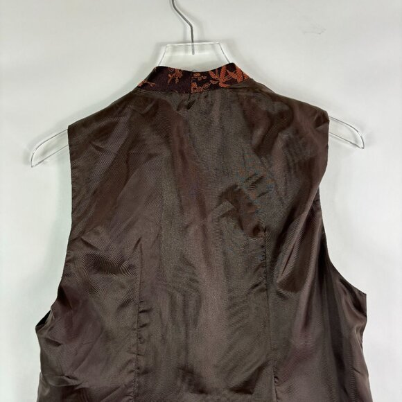 Vintage Brown Floral Vest - Picture 8 of 10